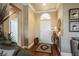 Bright entryway with hardwood floors and decorative accents at 10600 Cedar Creek Ave, Las Vegas, NV 89134