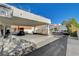 Covered carport with a fountain and ample parking space at 1433 Pueblo, Boulder City, NV 89005