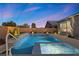 Inviting pool and spa with ample space for lounging at 10010 Savannah Marie Ave, Las Vegas, NV 89149