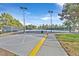 Tennis and basketball courts with surrounding fence at 4342 Sunnyview Ct, Las Vegas, NV 89147