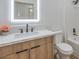 Modern bathroom with single vanity and bathtub at 2183 Cumberland Hill Dr, Henderson, NV 89052