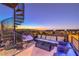 Private rooftop deck with spiral staircase and city views at 2790 La Bella Ct, Henderson, NV 89052