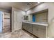 Primary bathroom with double vanity and granite countertop at 4532 Pointleaf St, North Las Vegas, NV 89032