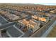 Aerial view of house and neighborhood, highlighting modern architecture and landscaping at 5678 Robin Ridge Ave, Las Vegas, NV 89141