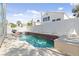 Inviting backyard with a private pool and jacuzzi at 8213 Grassy Point Cir, Las Vegas, NV 89145