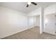 Bright bedroom with mirrored closet doors and carpet flooring at 5186 Jewel Canyon Dr, Las Vegas, NV 89122