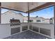 Outdoor kitchen with grill and stainless steel cabinets at 6971 Arville St, Las Vegas, NV 89118