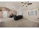 Spacious living room with vaulted ceilings and neutral decor at 1291 Bunnell Ave, Logandale, NV 89021