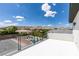 Spacious rooftop deck with mountain views and railing at 3423 Spanish Winds Ct, Las Vegas, NV 89141