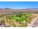 Community view showing a large green space and mountain views at 8608 Splendid Leaf Ct, Las Vegas, NV 89178