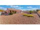 Desert landscape backyard with a covered patio and gravel at 3101 Lotus Hill Dr, Las Vegas, NV 89134