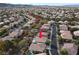 Aerial view showing home's proximity to a walking path at 2110 Mooreview St, Henderson, NV 89012