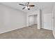 Spacious bedroom with mirrored closet and ceiling fan at 2714 Langlade Ave, Henderson, NV 89052