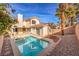 Relaxing pool and patio area at 2813 Prickley Pear Dr, Henderson, NV 89074