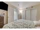 Bedroom with double bed and ample closet space at 2801 N Rainbow Blvd # 119, Las Vegas, NV 89108