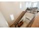 View of the main floor from upstairs, showcasing a grand staircase at 35 Flora Sagio Ave, Henderson, NV 89011