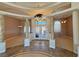 Grand entryway with high ceilings and decorative columns at 3580 Prairie Ave, Pahrump, NV 89048