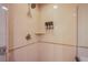 Walk-in shower with glass doors and modern fixtures at 125 E Harmon Ave # 2801 & 2803, Las Vegas, NV 89109