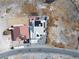 Aerial view of house and surrounding area, showing solar panels at 1261 S Comstock St, Pahrump, NV 89048