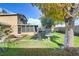 Spacious backyard with trees and patio at 1756 Del Almo Dr, Las Vegas, NV 89104