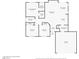 Floor plan showing bedrooms, bathrooms, kitchen and living room at 2135 Prevail Dr, North Las Vegas, NV 89032