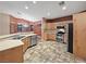 Spacious kitchen with stainless steel appliances and light wood cabinets at 570 Long Iron Ln, Mesquite, NV 89027