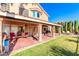 Spacious covered patio, perfect for outdoor relaxing and entertaining at 8229 Sedona Sunrise Dr, Las Vegas, NV 89128