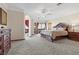 Main bedroom with stunning views and ensuite bathroom at 220 Hallett Cove Ct, Boulder City, NV 89005