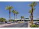 View of the community center building and parking lot at 542 Eagle Perch Pl, Henderson, NV 89012