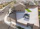 Aerial view of house and backyard with gazebo at 7937 Eastern Elk St, Las Vegas, NV 89149