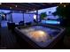 Hot tub on deck with pergola, overlooking the pool at 1716 Cochran St, Las Vegas, NV 89104