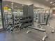 Well-equipped weight room featuring free weights and machines at 5528 Eleganza Ave, Pahrump, NV 89061