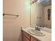 Simple bathroom with a single sink and toilet at 1808 Cedar Bluffs Way, Las Vegas, NV 89128