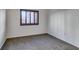 Spacious bedroom with carpet and window with shutters at 2110 Los Feliz St # 1097, Las Vegas, NV 89156