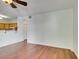 Bright living room with hardwood floors and ceiling fan at 2110 Los Feliz St # 1097, Las Vegas, NV 89156