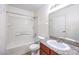 Clean bathroom with granite countertop and bathtub at 6800 E Lake Mead Blvd # 1047, Las Vegas, NV 89156