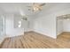 Bright living room with hardwood floors and high ceilings at 6543 Stormy Sky Ave, Las Vegas, NV 89110