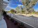 Backyard with golf course view and potted plants at 7452 Desert Flame Ct, Las Vegas, NV 89149