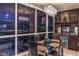 Elegant dining area with city views and built-in bar at 4575 Dean Martin Dr # 907, Las Vegas, NV 89103