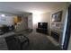 Living room boasts fireplace and patio access at 3318 N Decatur Blvd # 1013, Las Vegas, NV 89130