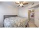 King-size bed in a spacious bedroom with plenty of natural light at 508 Indian Princess Dr # 101, Las Vegas, NV 89145