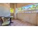 Private patio with table and chair, offering a view of the community at 508 Indian Princess Dr # 101, Las Vegas, NV 89145