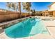 Refreshing pool and spa in a sunny backyard at 7293 Iron Oak Ave, Las Vegas, NV 89113