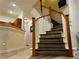 Modern staircase leading to the second floor at 9133 Forest Willow Ave # 102, Las Vegas, NV 89149