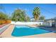 Inviting swimming pool in backyard setting at 2915 Hilton St, Las Vegas, NV 89121