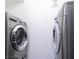 Laundry room with modern LG washer and dryer at 8101 W Flamingo Rd # 2022, Las Vegas, NV 89147