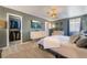 Spacious bedroom with a large bed and walk-in closet at 1671 Commanche Dr, Las Vegas, NV 89169