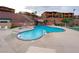 Relaxing pool with waterfall and spa at 555 Highland Dr # 221, Mesquite, NV 89027