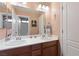 Bathroom with double vanity and modern fixtures at 7306 Puckershire St, Las Vegas, NV 89166