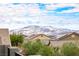 Stunning mountain views from the backyard at 7306 Puckershire St, Las Vegas, NV 89166